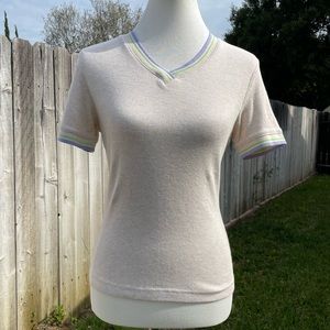 90’s vintage ribbed shirt